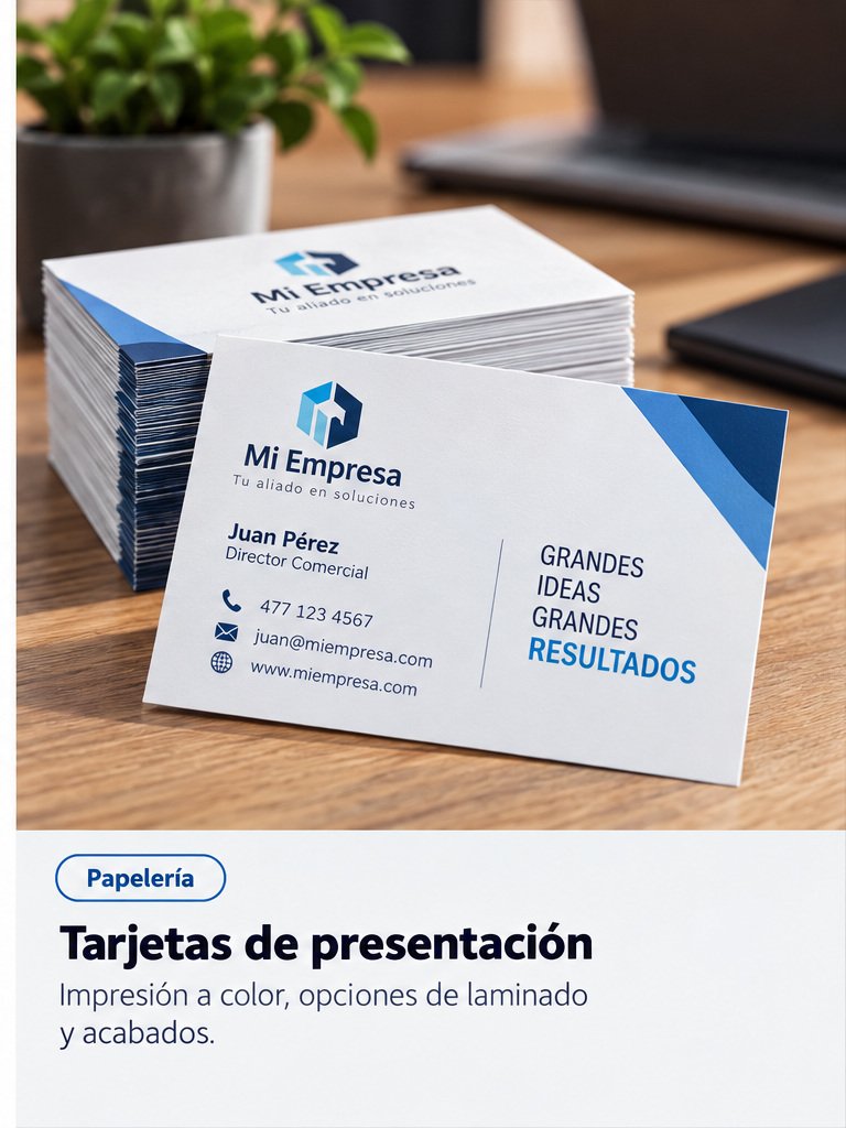 Tarjetas de presentación