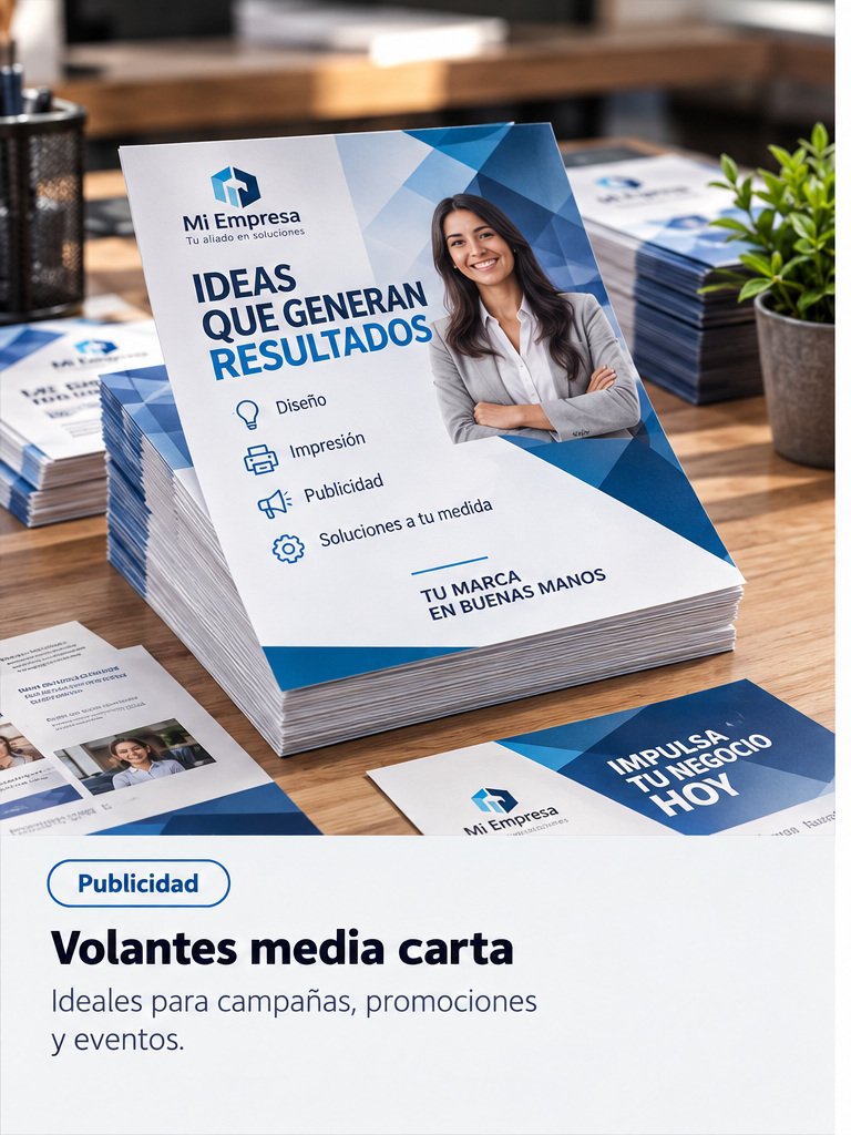 Volantes media carta